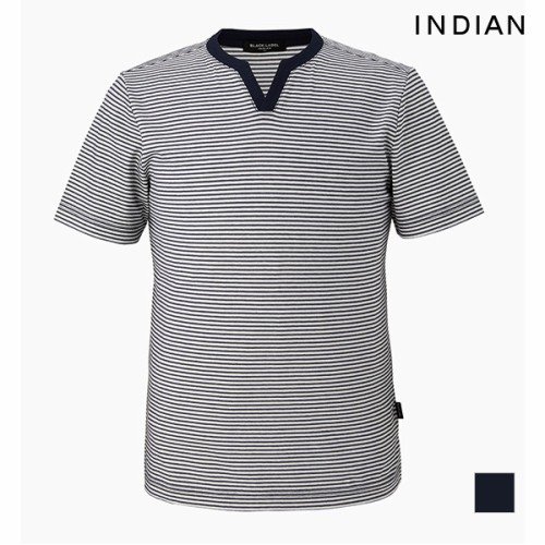 [INDIAN] 변형 브이넥 티셔츠_MIUASWM4181