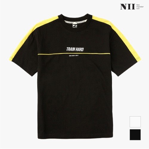 [NII] 공용 어깨칼라배색 싱글 티셔츠_NNUARVM3351