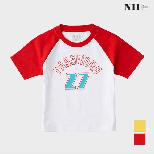 [NII] 아동 숫자그래픽 라글란 티셔츠_NNKARVM5136