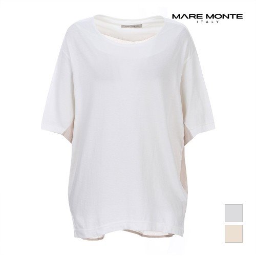 [MARE MONTE] 여성 투톤배색 티셔츠_M206MTS34B0