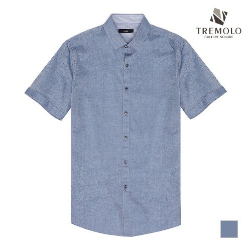 [TREMOLO] 샴브레이 스트레치 블루 셔츠_TGRTSUY3551
