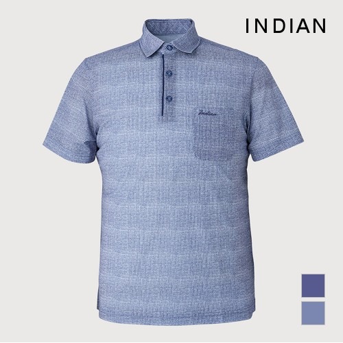 [INDIAN] 멀티 패턴 에리형 티셔츠_MITASXM3241