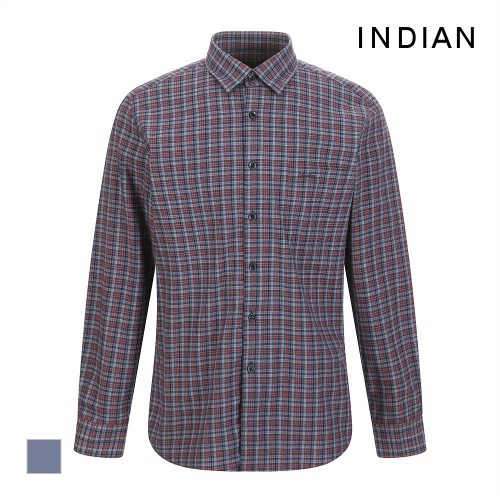 [INDIAN] 남성 투톤체크 셔츠_MITNLVF8111